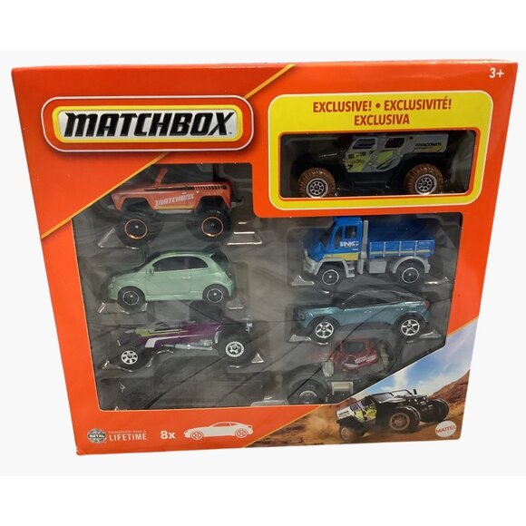 Matchbox 8-Car Set Exclusive Vehicles Die-Cast Fiat Ford Citroen Mercedes Benz - Picture 3 of 5